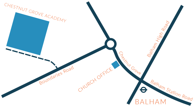 Map of Church in Balham